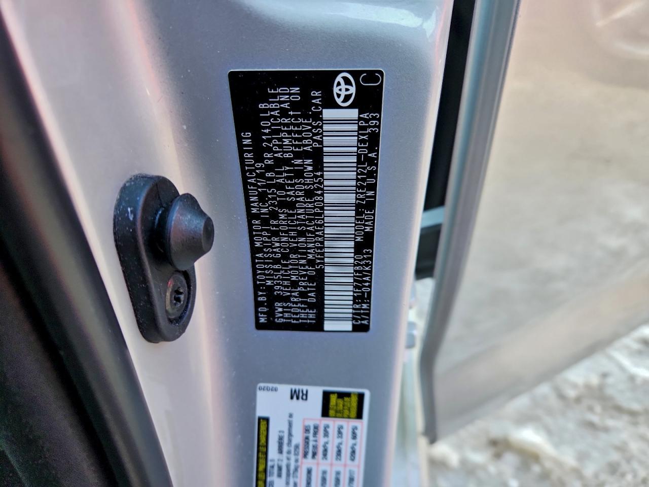 2020 Toyota Corolla le