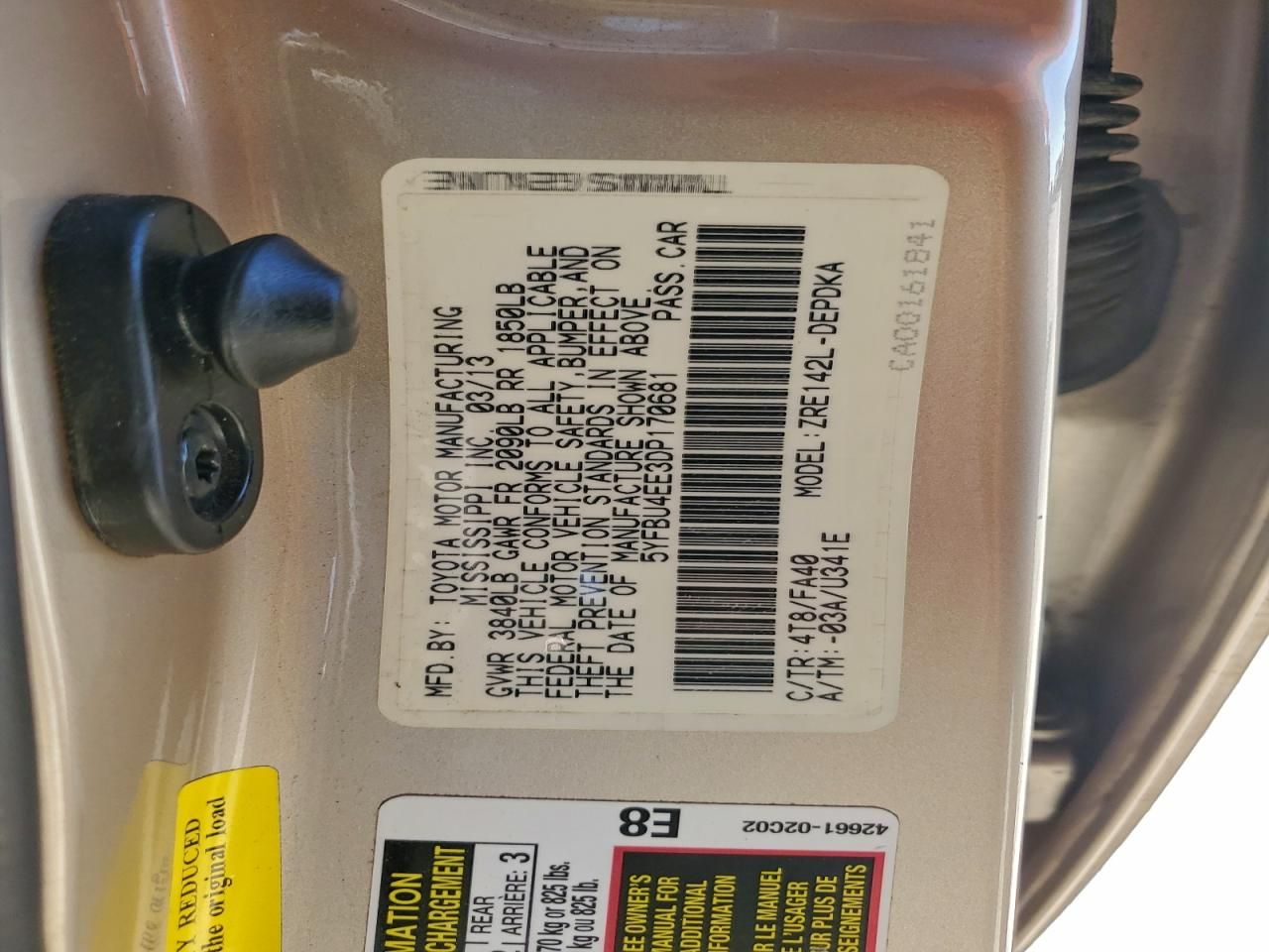 2013 Toyota Corolla Base