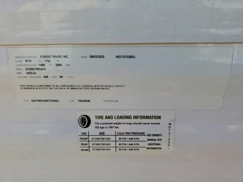 2023 Wildcat Travel Trailer