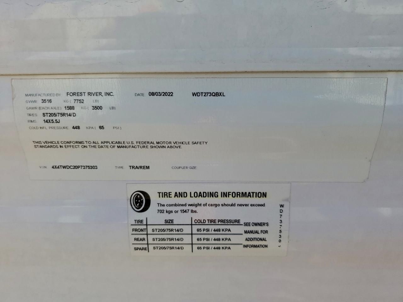 2023 Wildcat Travel Trailer