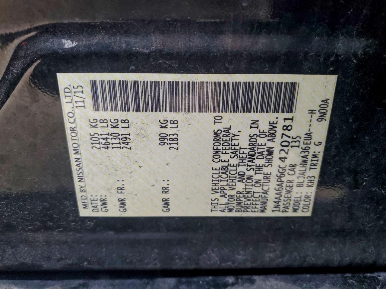 2016 Nissan Maxima 3.5s