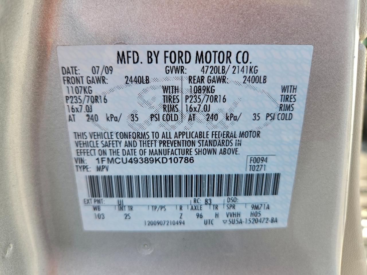 2009 Ford Escape Hybrid