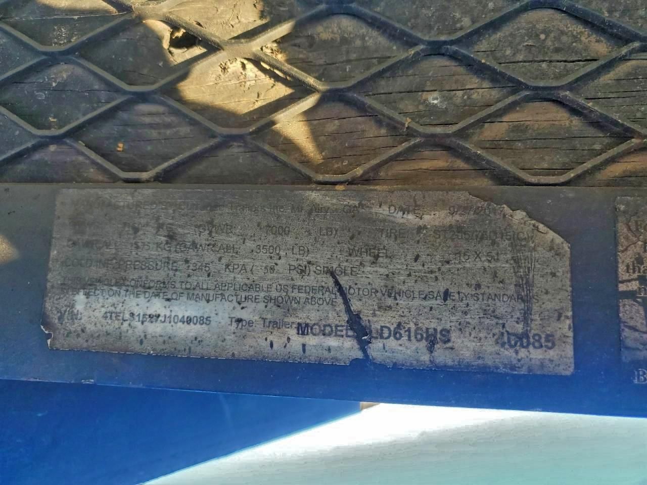 2018 Currahee Utility Trailer