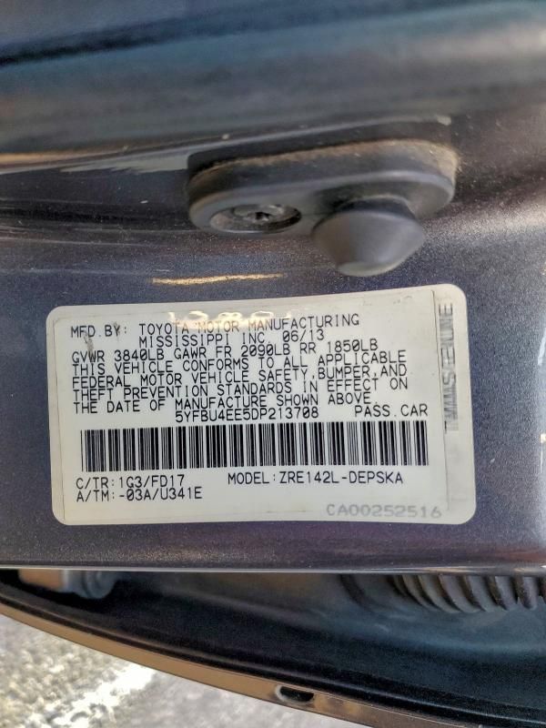 2013 Toyota Corolla Base