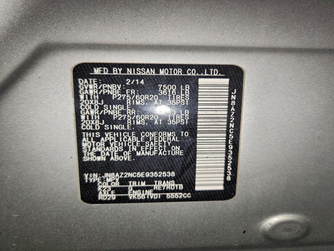2014 Infiniti Qx80