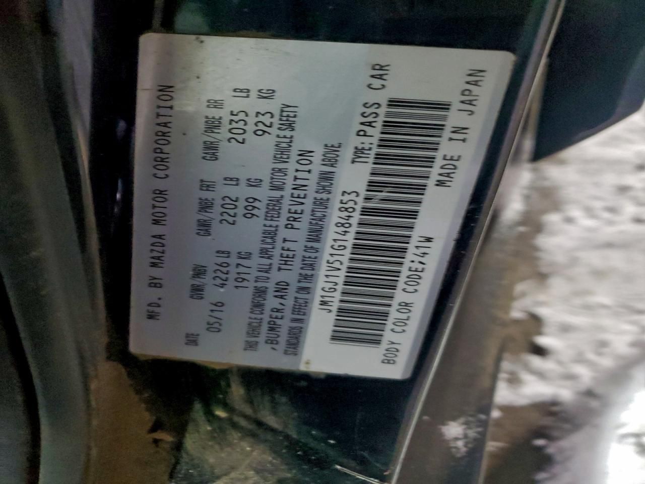 2016 Mazda 6 Touring