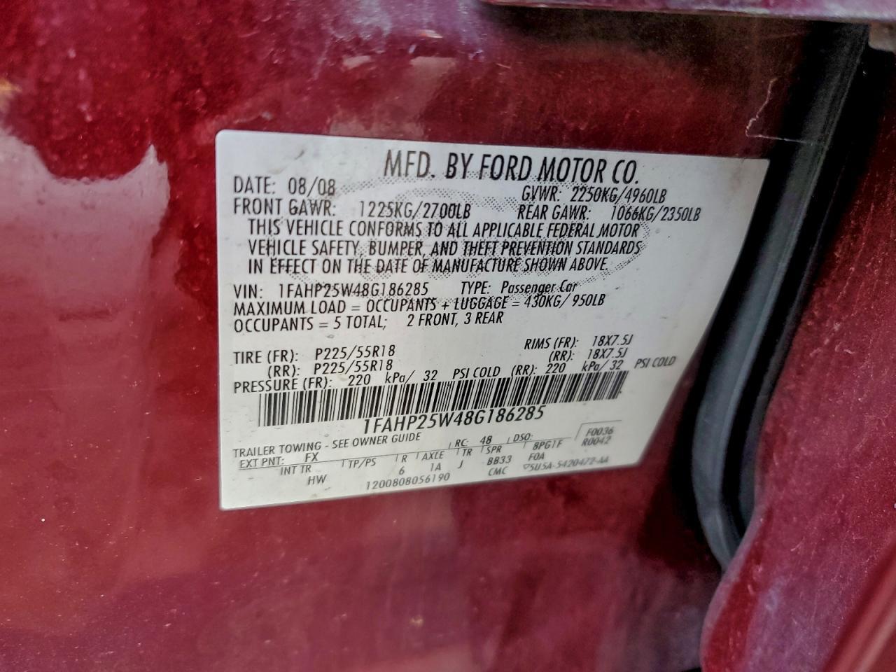 2008 Ford Taurus Limited