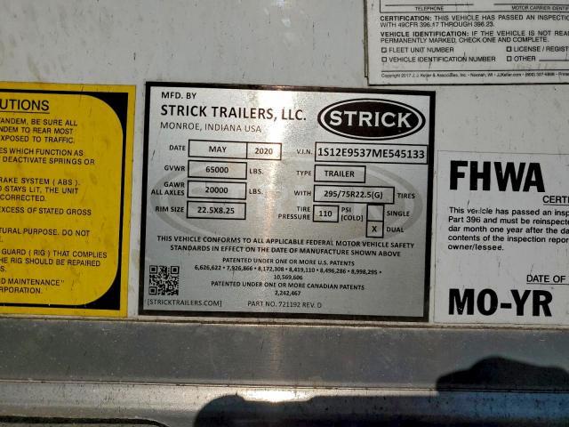 2021 Strick DRY Van Trailer