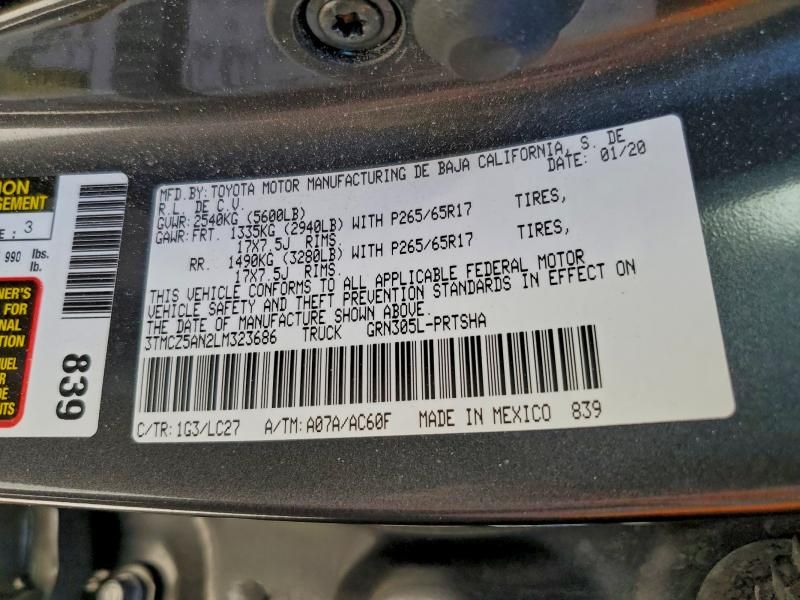 2020 Toyota Tacoma Double cab