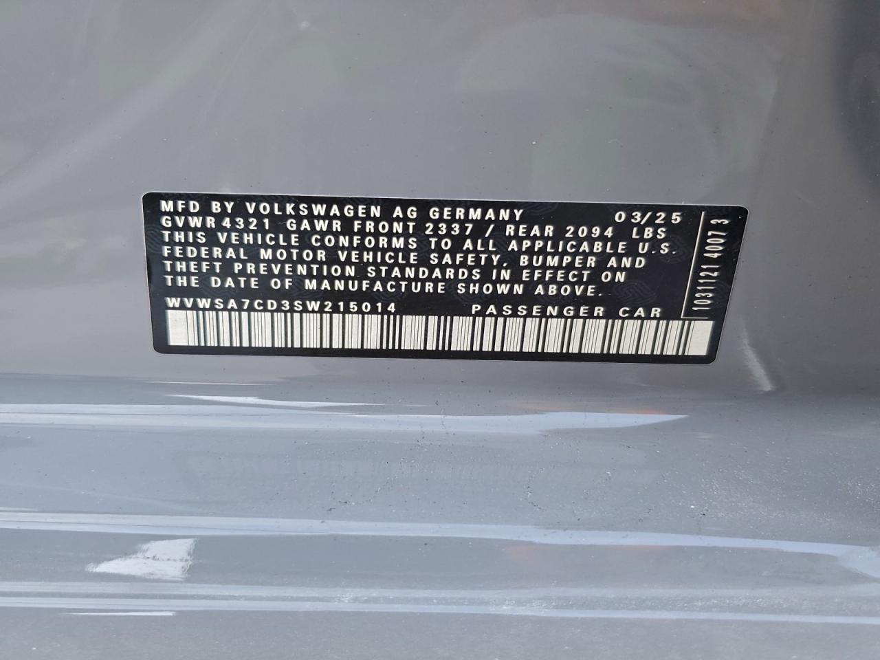 2025 Volkswagen Gti se