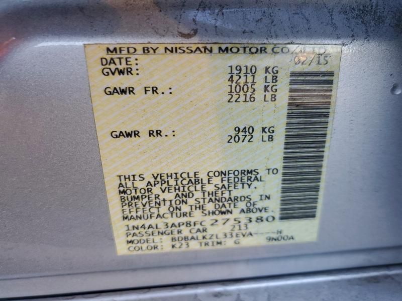 2015 Nissan Altima 2.5