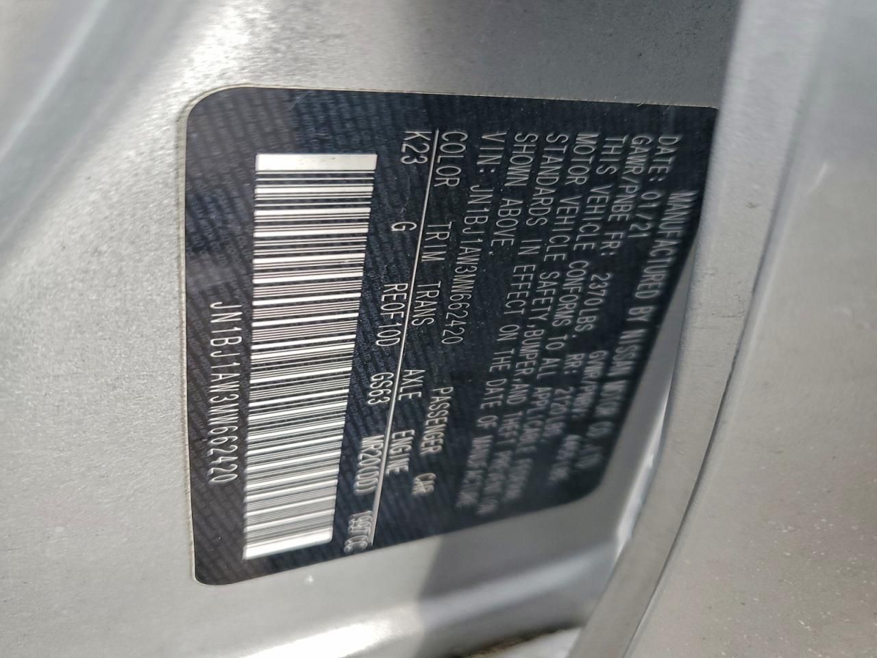 2021 Nissan Rogue Sport s