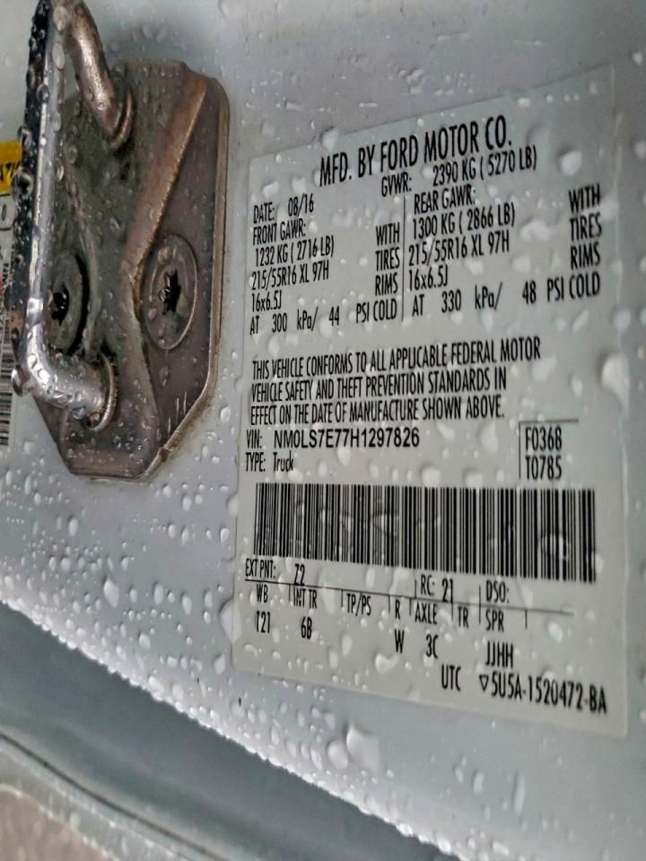 2017 Ford Transit Connect Delivery Van