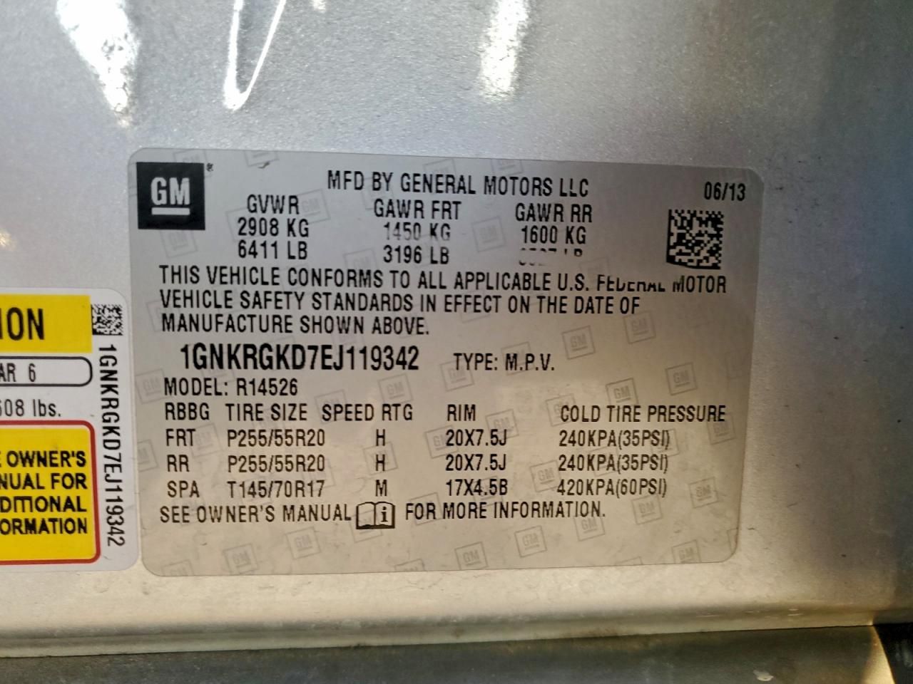 2014 Chevrolet Traverse lt