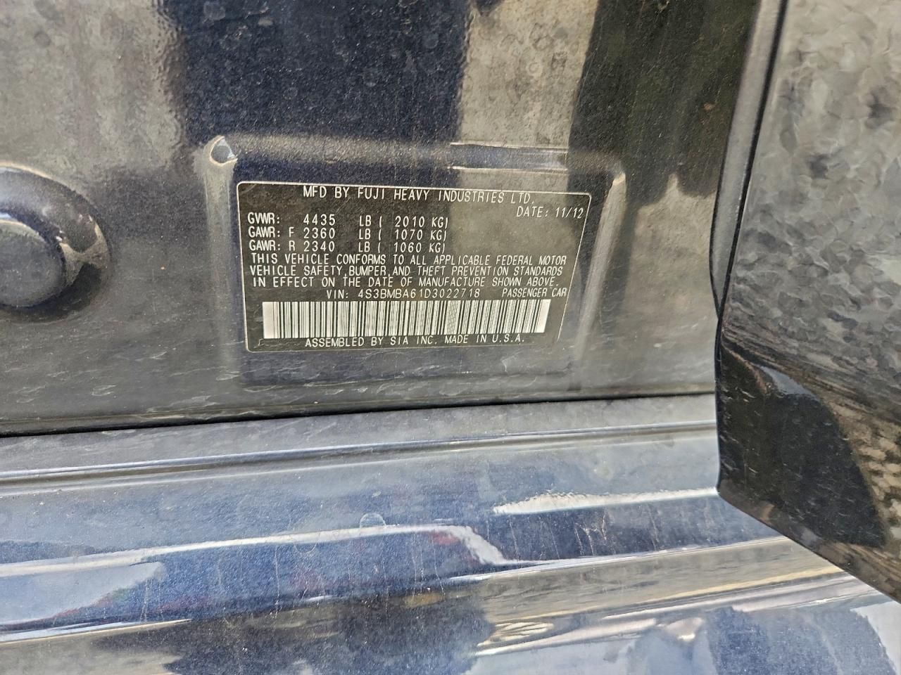 2013 Subaru Legacy 2.5i