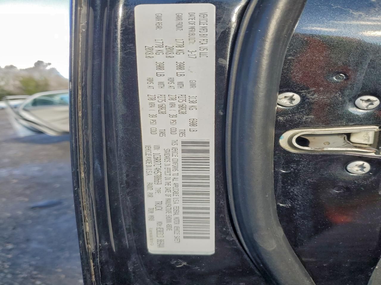 2017 Dodge Ram 1500 slt