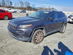 Jeep salvage cars for sale: 2015 Jeep Cherokee Limited