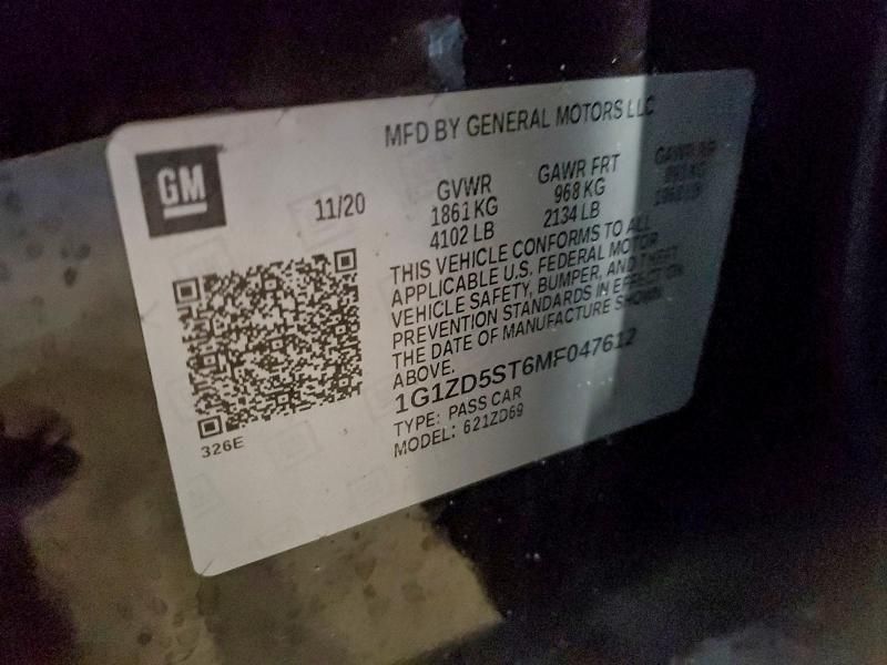 2021 Chevrolet Malibu lt