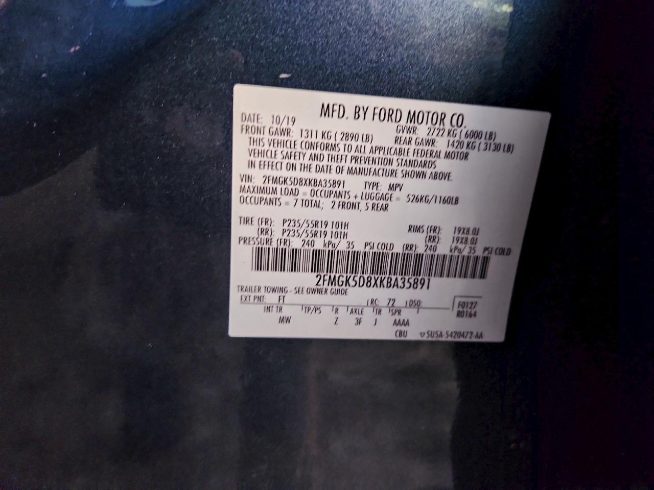 2019 Ford Flex Limited