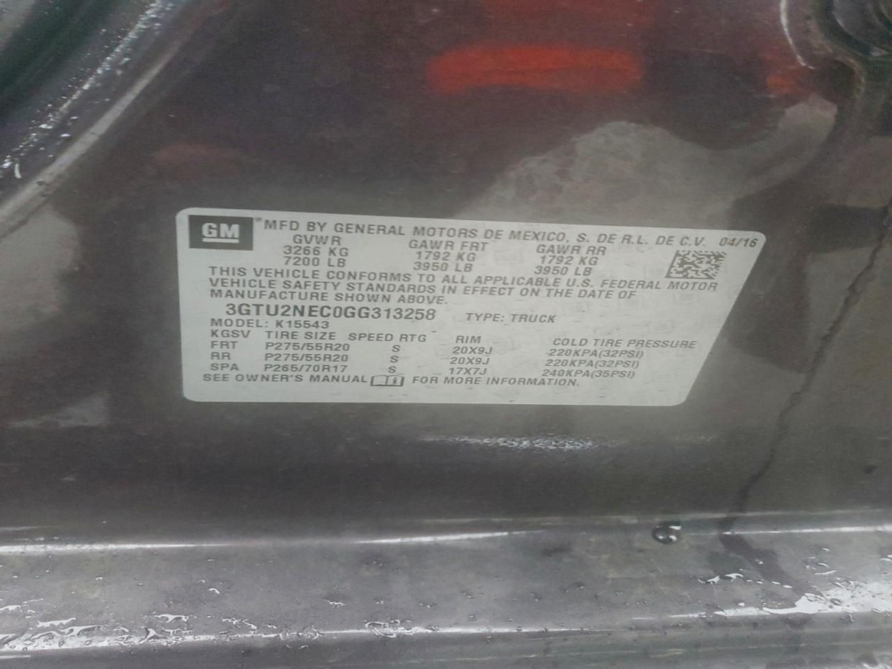 2016 GMC Sierra K1500 slt