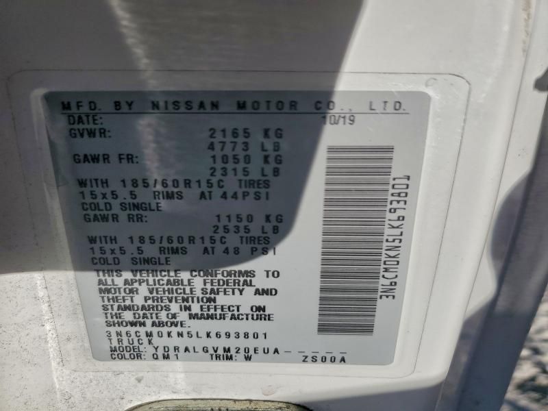 2020 Nissan Nv200 Utility / Service van