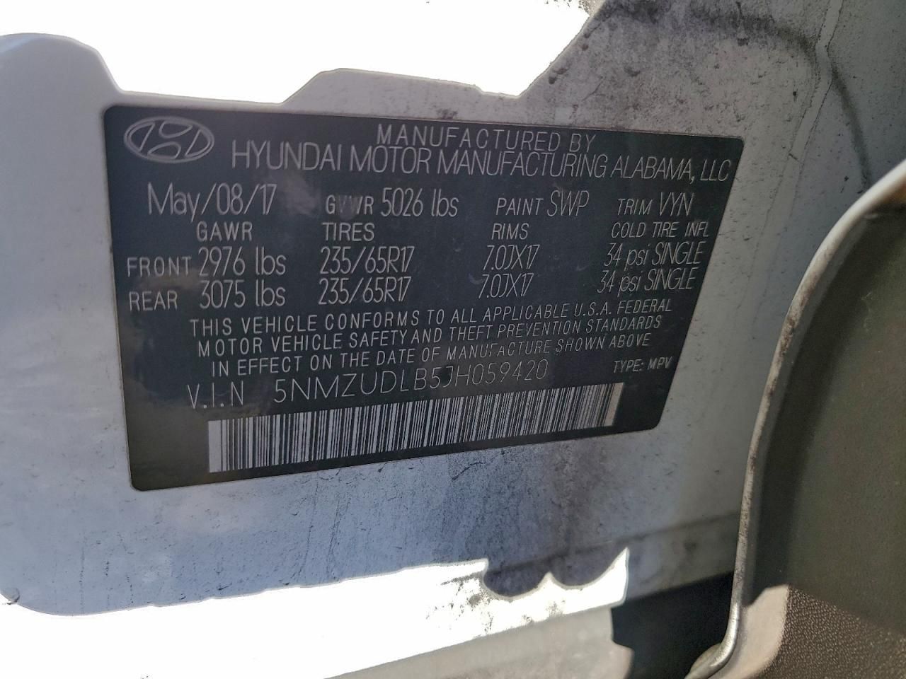 2018 Hyundai Santa fe Sport