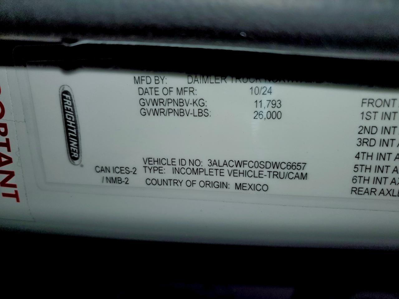 2025 Freightliner Business Class M2 Refrigerated BOX Truck