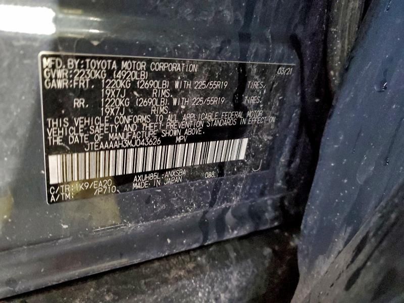 2021 Toyota Venza le