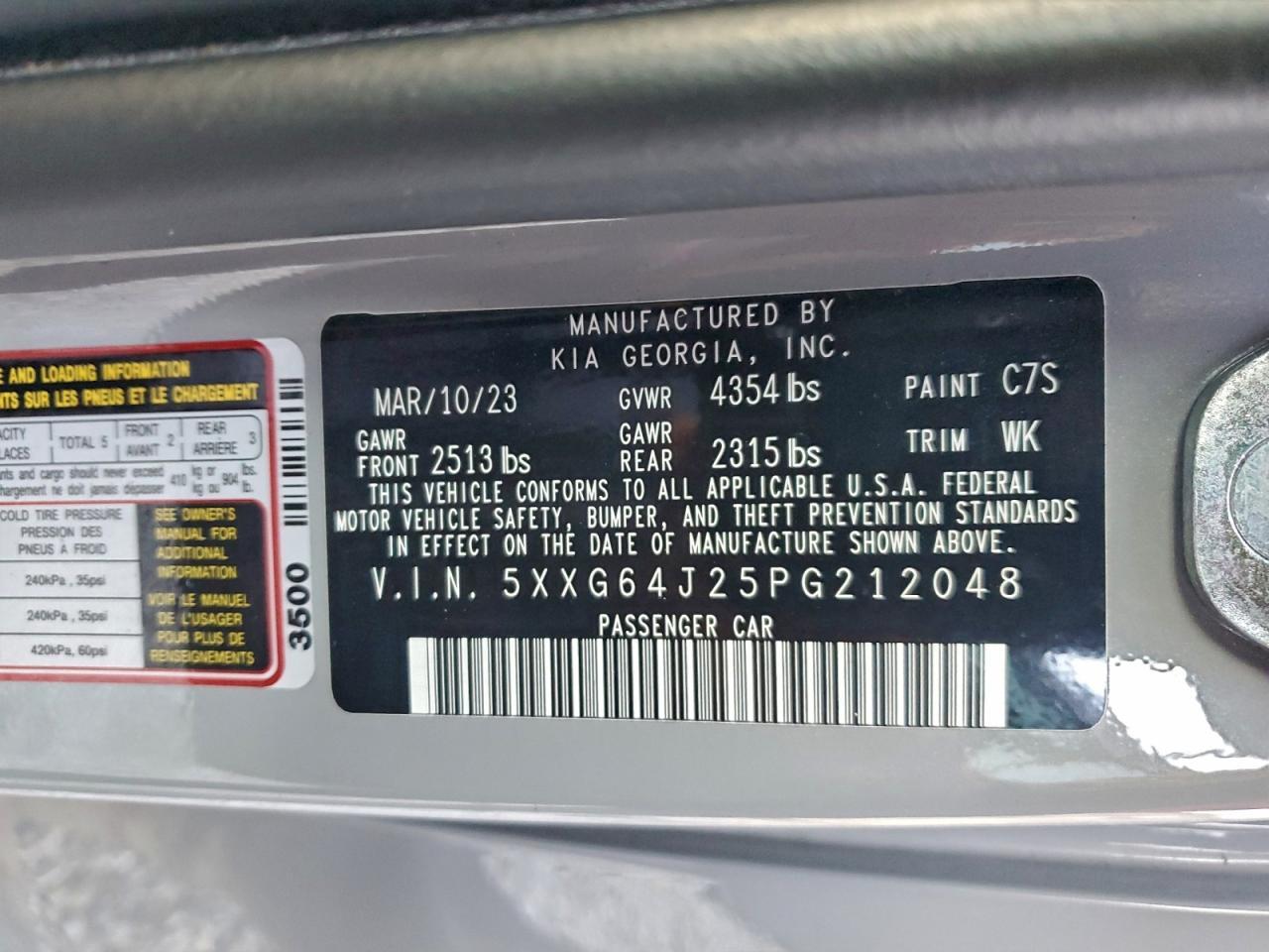 2023 KIA K5 Gt-line