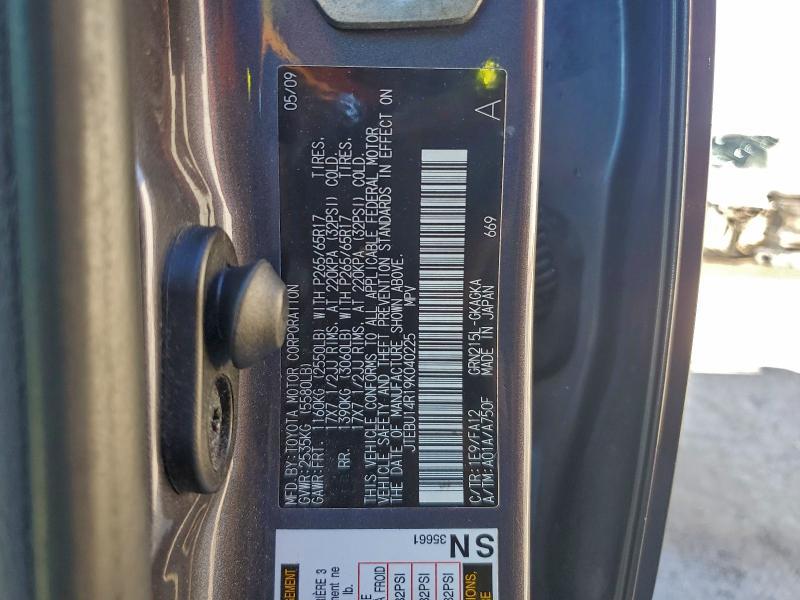 2009 Toyota 4runner SR5