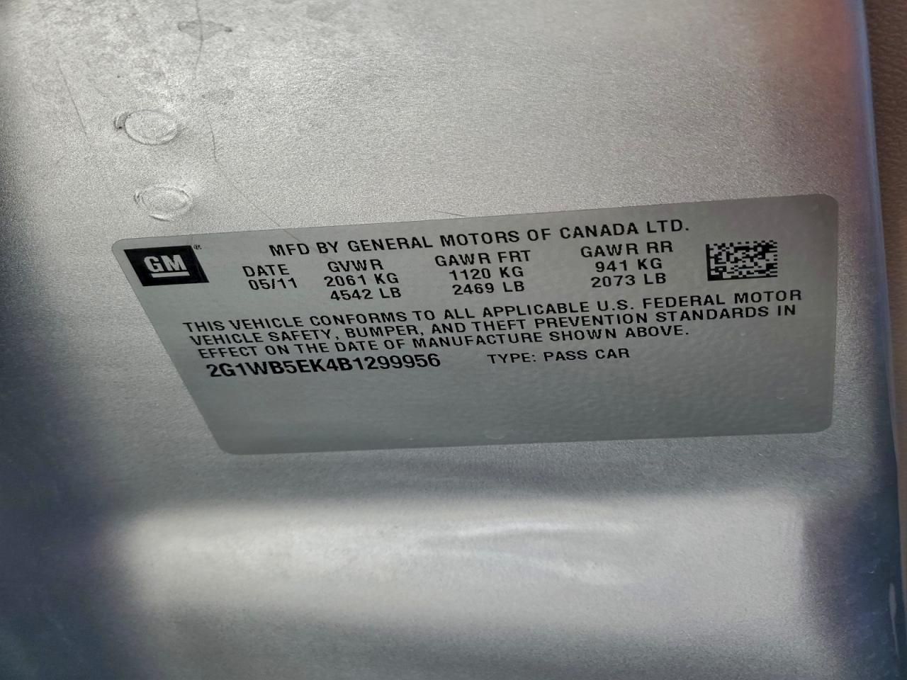 2011 Chevrolet Impala lt