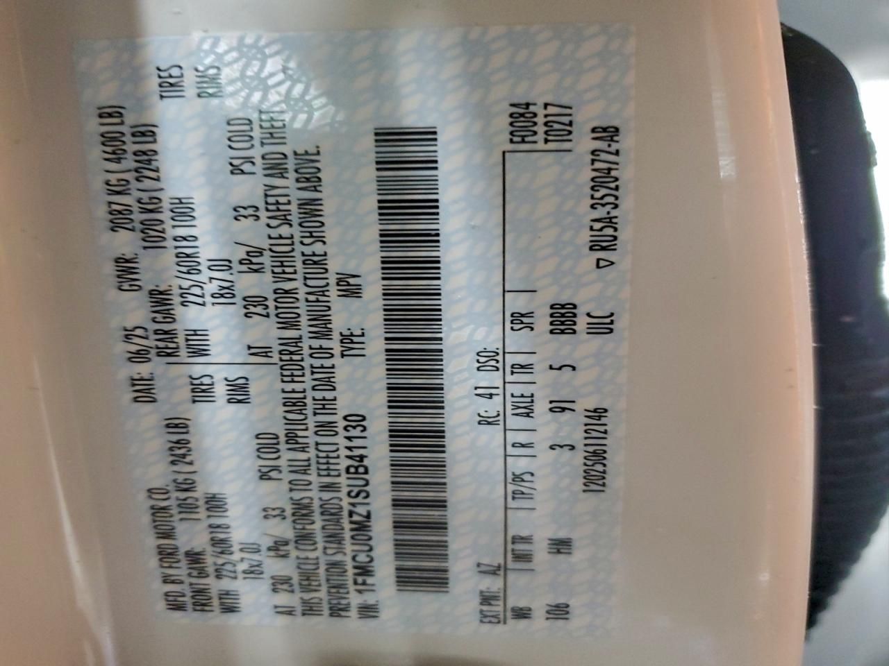 2025 Ford Escape st Line