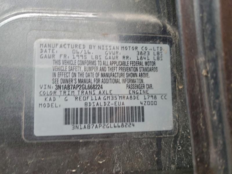 2016 Nissan Sentra s