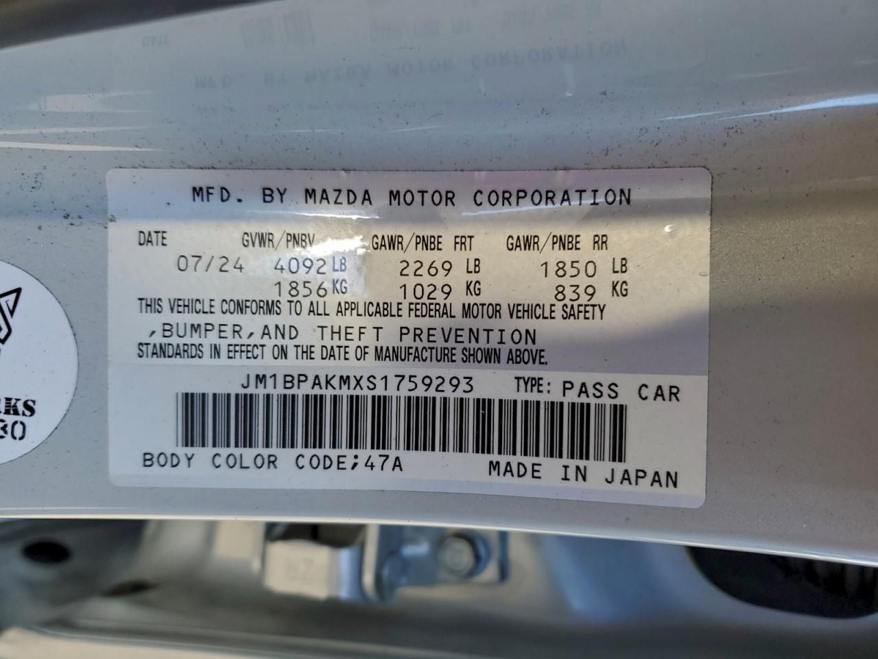 2025 Mazda 3 Select Sport