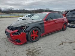Infiniti salvage cars for sale: 2017 Infiniti Q50 red Sport 400