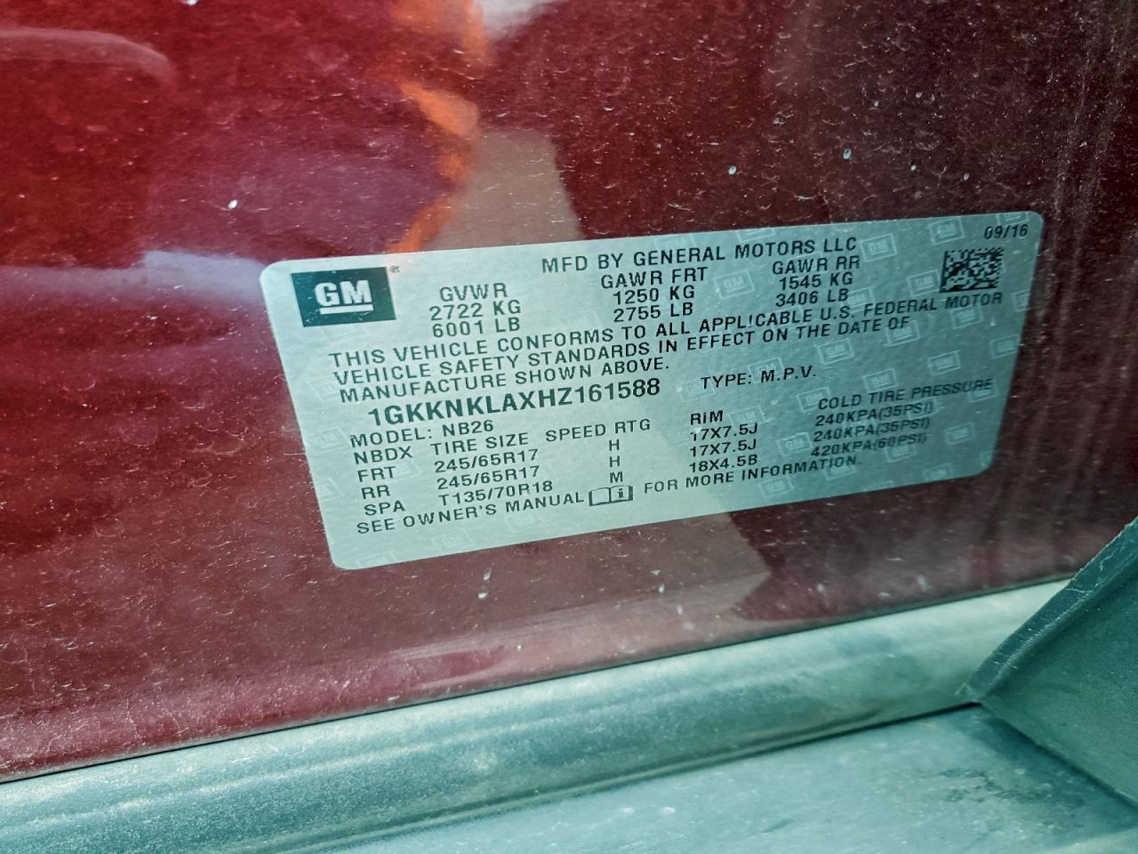 2017 GMC Acadia sle