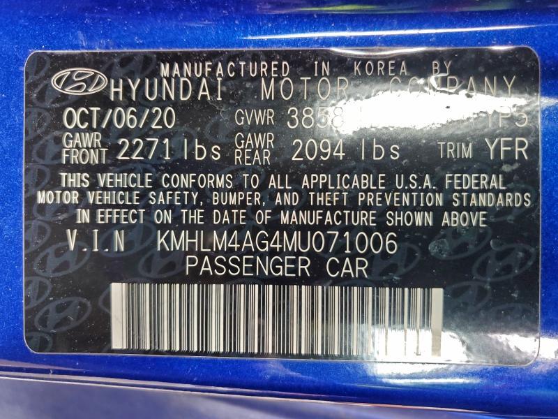 2021 Hyundai Elantra sel