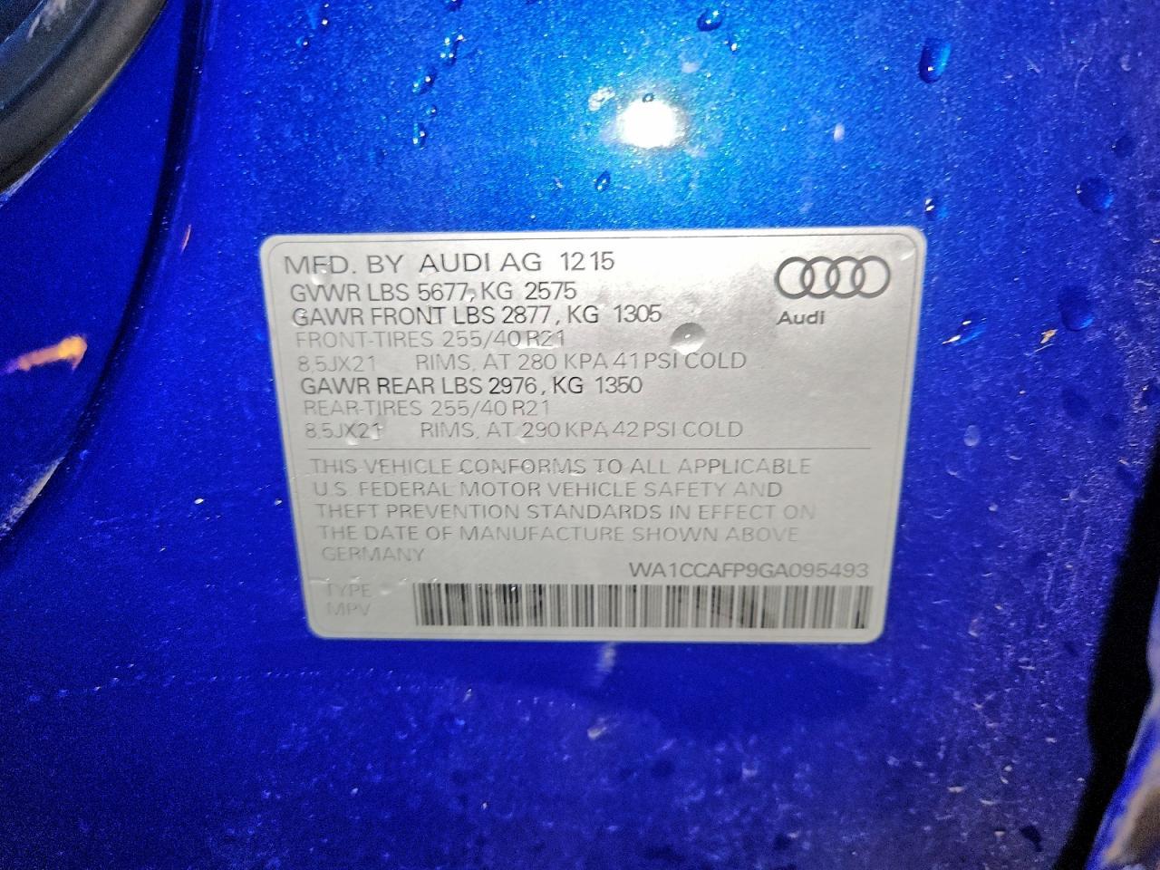 2016 Audi SQ5 Premium Plus
