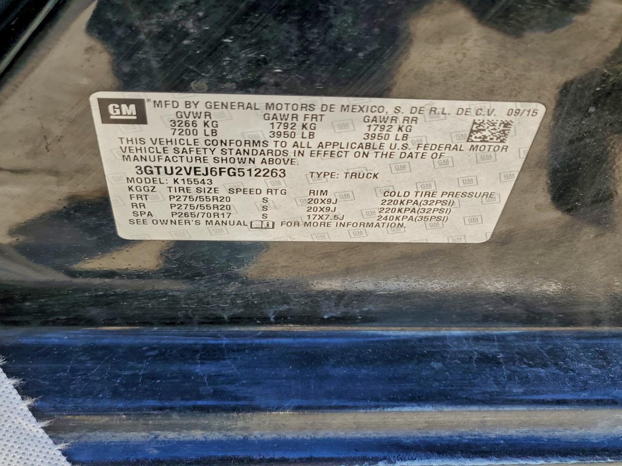 2015 GMC Sierra K1500 slt