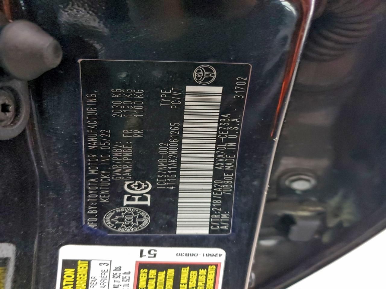 2022 Toyota Camry se