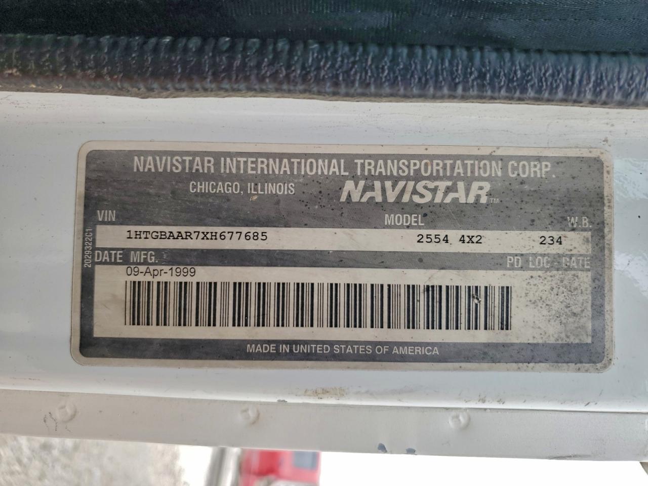 1999 International 2554 Sewer Jetter Truck