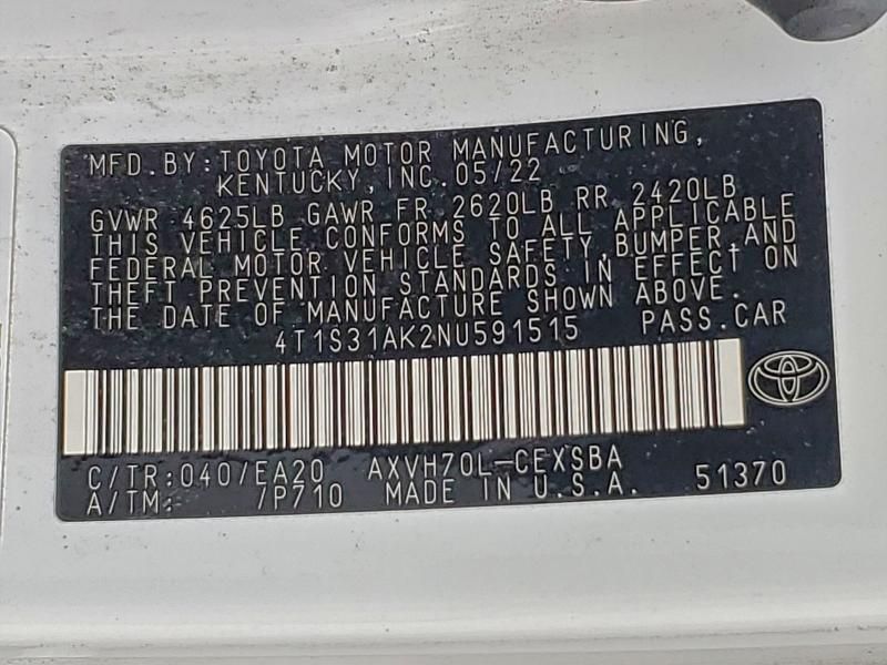 2022 Toyota Camry Night Shade