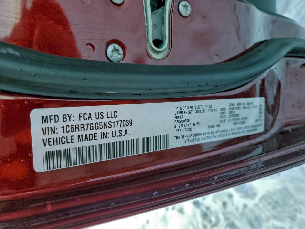 2022 Dodge Ram 1500 Classic slt