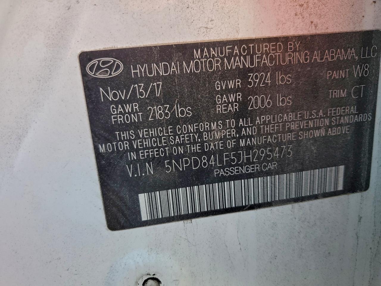 2018 Hyundai Elantra sel