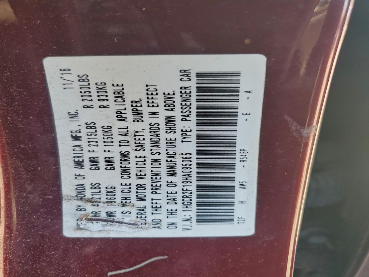 2017 Honda Accord Sport Special Edition