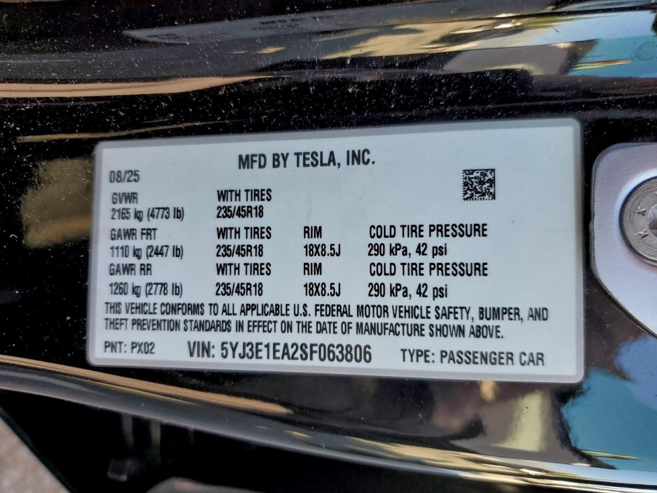 2025 Tesla Model 3