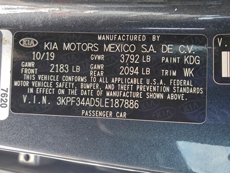 2020 KIA Forte gt Line