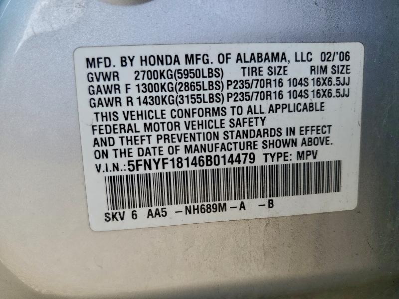 2006 Honda Pilot lx