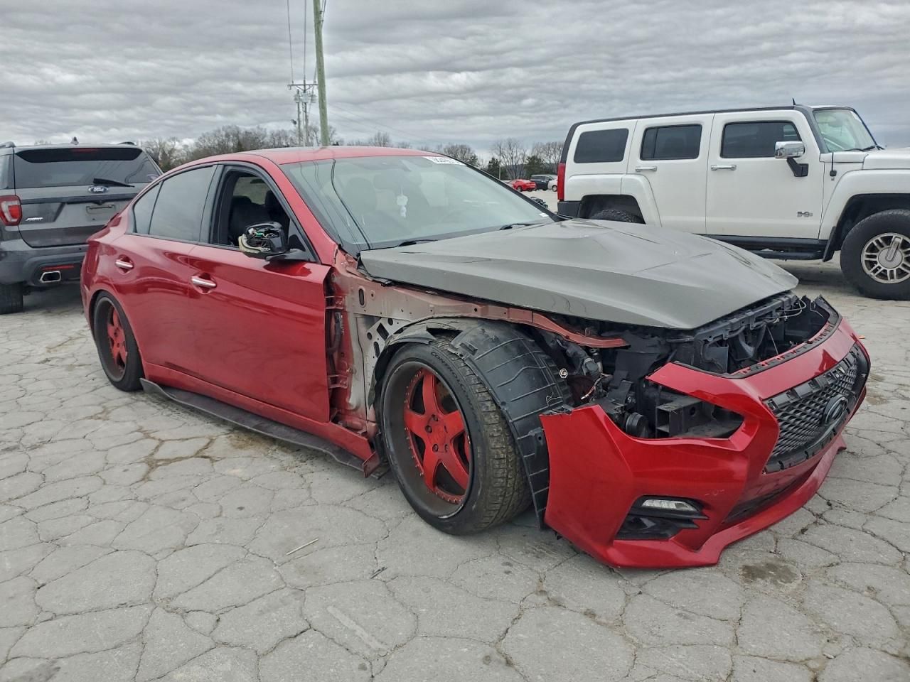 2017 Infiniti Q50 red Sport 400