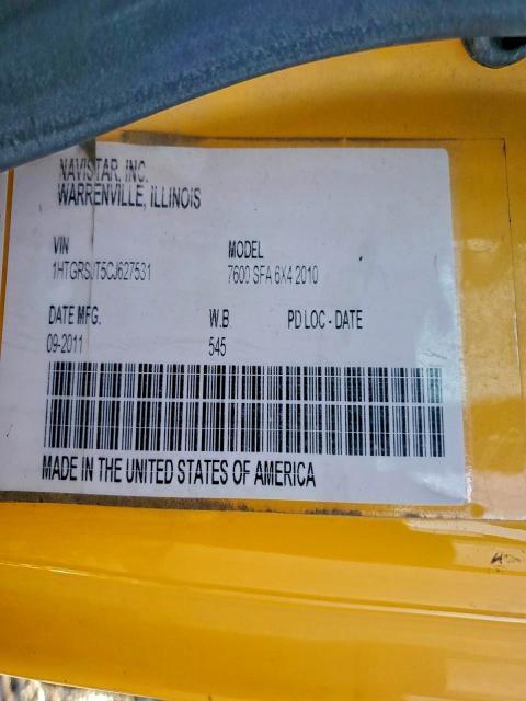 2012 International 7600 Dump Truck